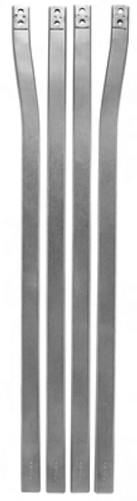 Barres latérales d'orthèse en acier inoxydable 16mm