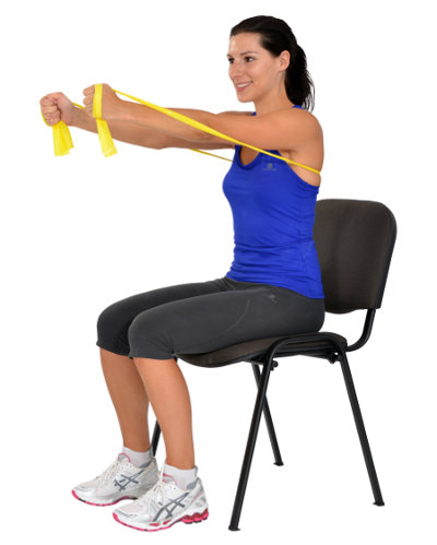 Exercise band, 45,5m, yellow
