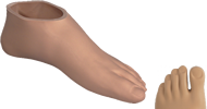 Chopart Plus Carbon Foot, 22cm, left
