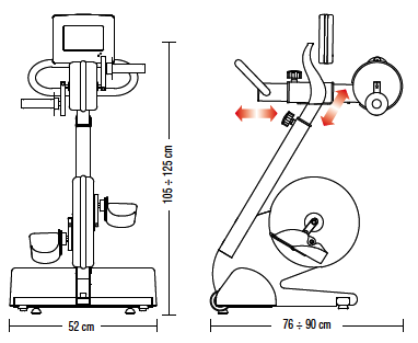 Rehabilitation bike for lower and upper limbs