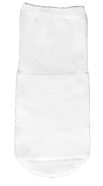 Manchon adulte pour amputation fémorale, double épaisseur uni/tissu éponge, avec trou 19mm, 10 paires