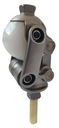 Polycentric knee joint, non-locking, stainless steel