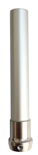 Adapter tube with pyramidal receiver in aluminium, Ø30/400mm
