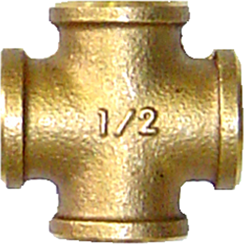 Bronzerohr-Kreuzkupplung, 1/2"