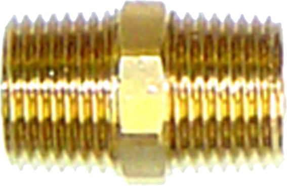 Bronze pipe double connector, 1/2"