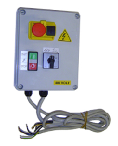 Electrical control box for grinder's machine