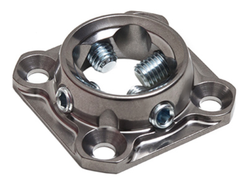 4 Hole Female Pyramid, titanium