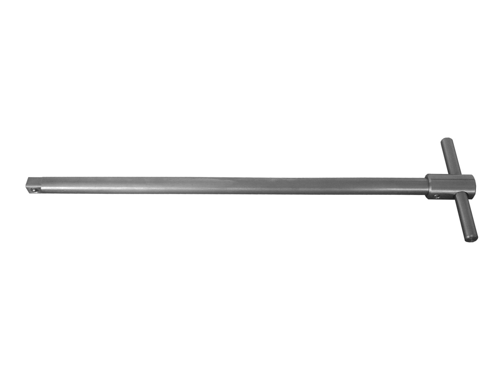 Llave, con mango en T, longitud 450 mm, con punta hexagonal M10 y M8