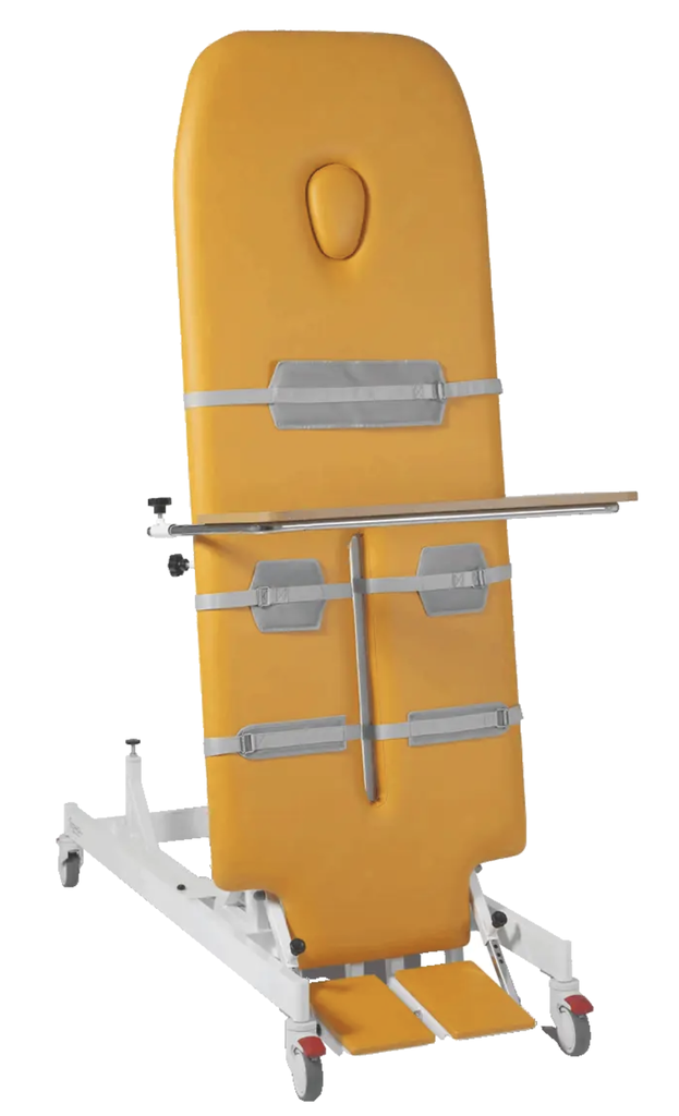 Verticalization tables with variable inclination by electric actuator, 200x74cm