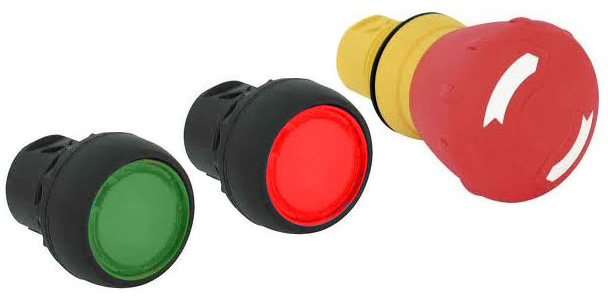 Kit of 3 push buttons
