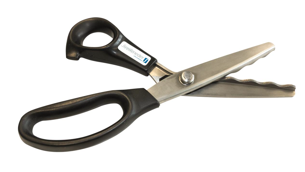 Ciseaux Wavecut pour la découpe de liners en silicone et en gel, longueur 240 mm