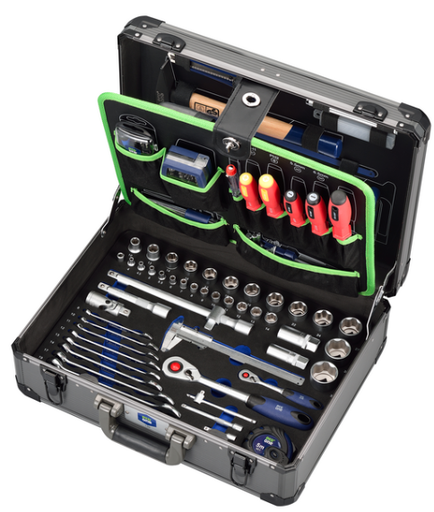 Tool set in a box