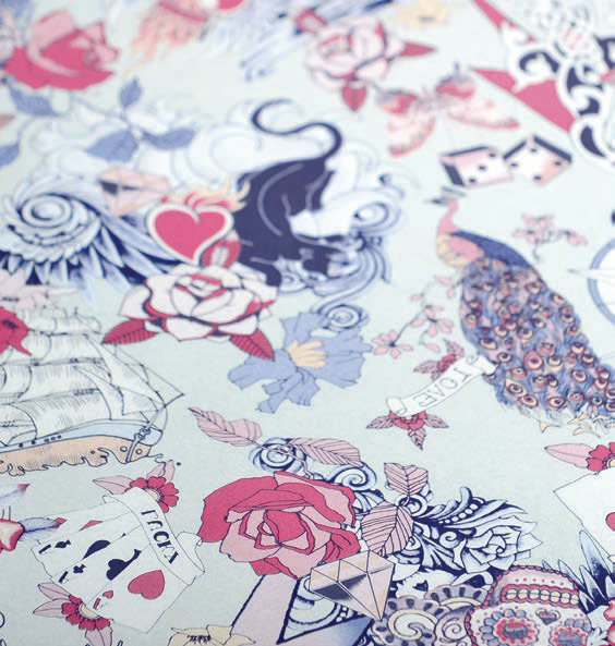 Transferpapier "Tattoo farbig"