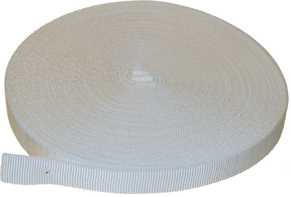 Correas de perlón, 25mm, rollo de 25m