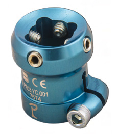 Adaptador de pinza de tubo para niños, Ø22mm, aluminio aloyado

