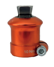 Adaptador de abrazadera de tubo para niños con pirámide, Ø22mm, acero inoxidable
