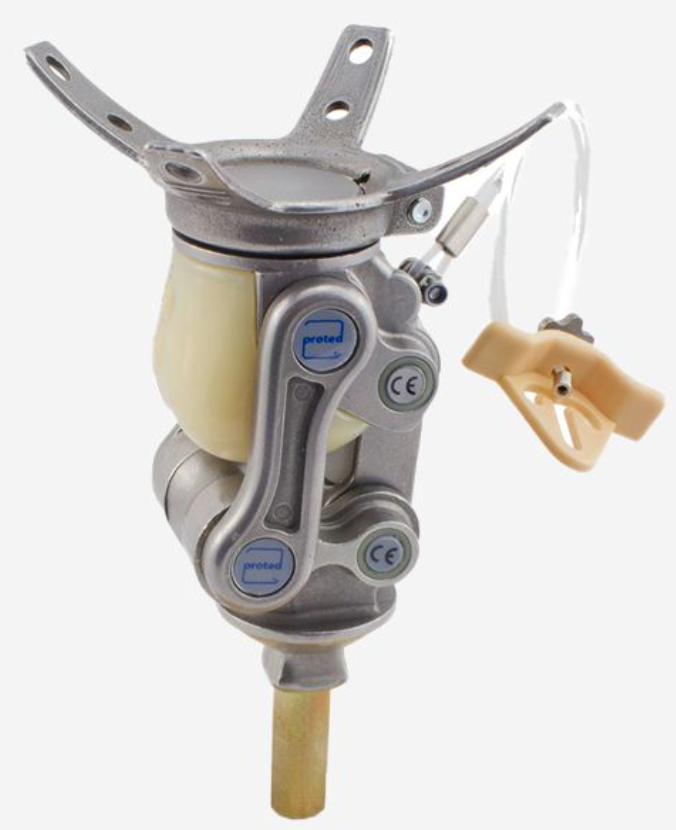 Polycentric Disarticulation Knee Joints with LOCK, Stainless Steel