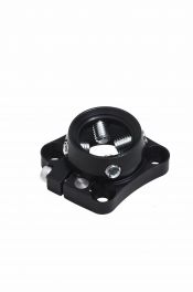 4-hole connector with rotating pyramid receiver, aluminium