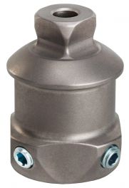 Male-Female Double Adapter, stainless steel