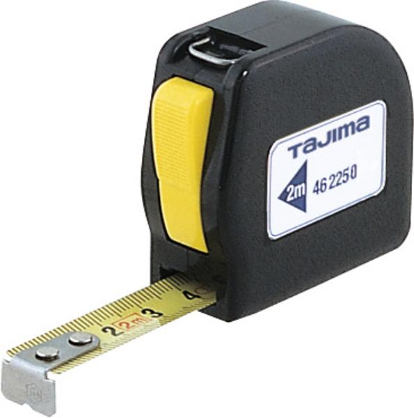 Locking tape measure with automatic tape lock 2m