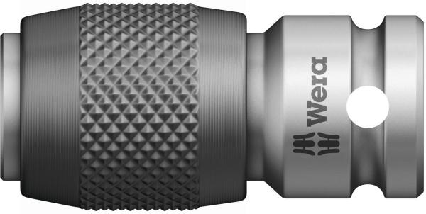 Bit adapter with quick-change coupling for power screwdrivers 1/4"