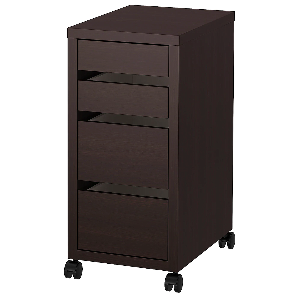 4-drawer office unit