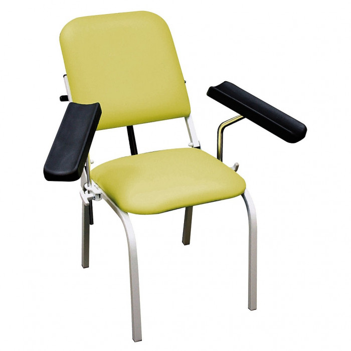 Sampling chair with headrest