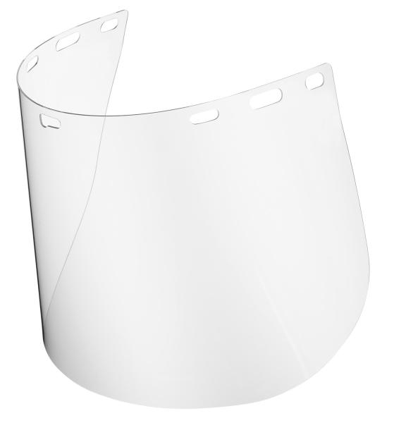 Clear visor, flat