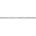 Flexible steel rule narrow, stainless matt finished 1000mm