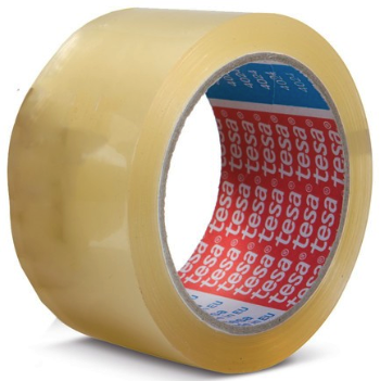 PVC adhesive tape, transparent, 50mm