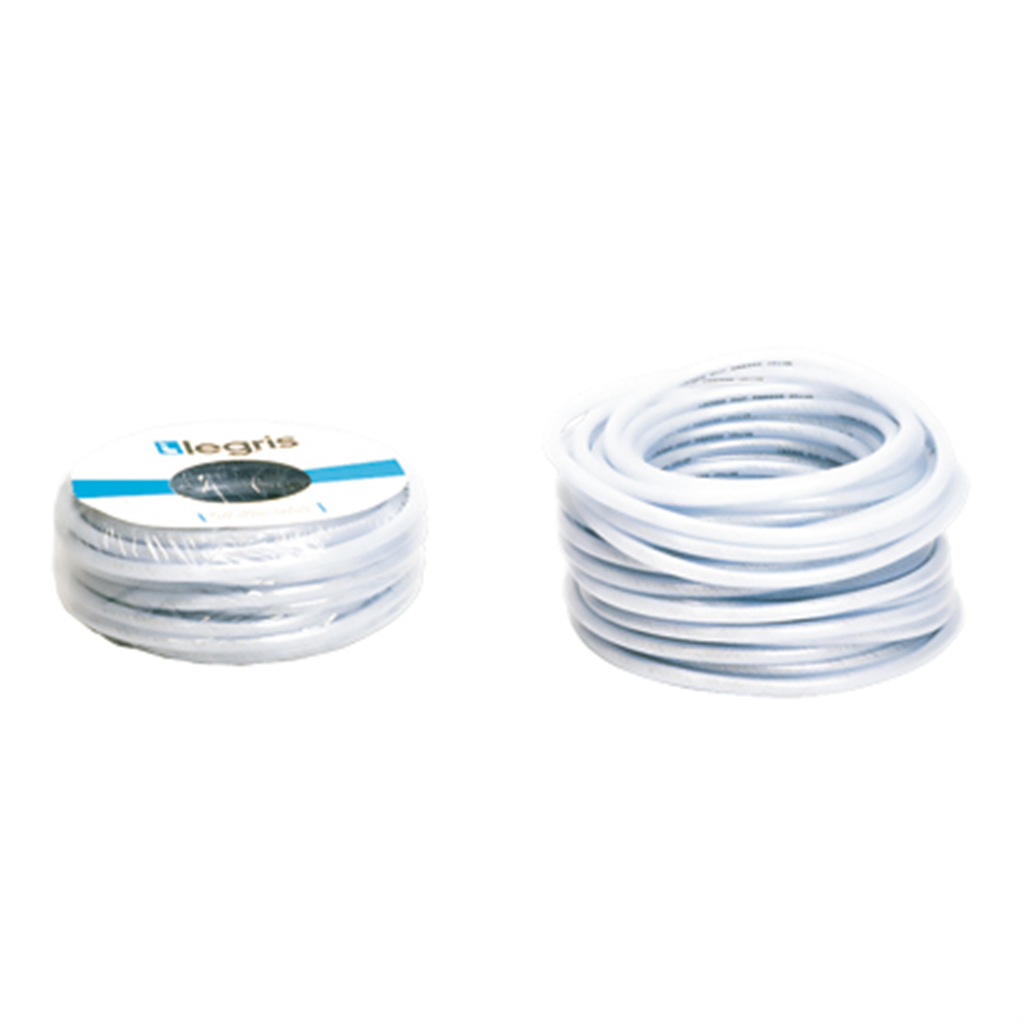 Flexible braided PVC hose, ø8x4mm, transparent, 25x rlx