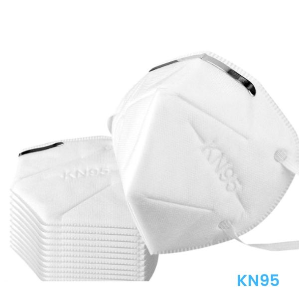 Conjunto de máscaras de protección respiratoria plegables, clase KN95, 10 piezas