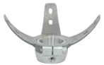 Above knee socket Female pyramid socket adaptor with rotation adjustment, st.steel