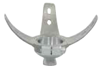 Above knee socket Male pyramid socket adaptor with rotation adjustment, st.steel