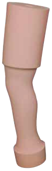 Cosmetic foam cover above knee, Left