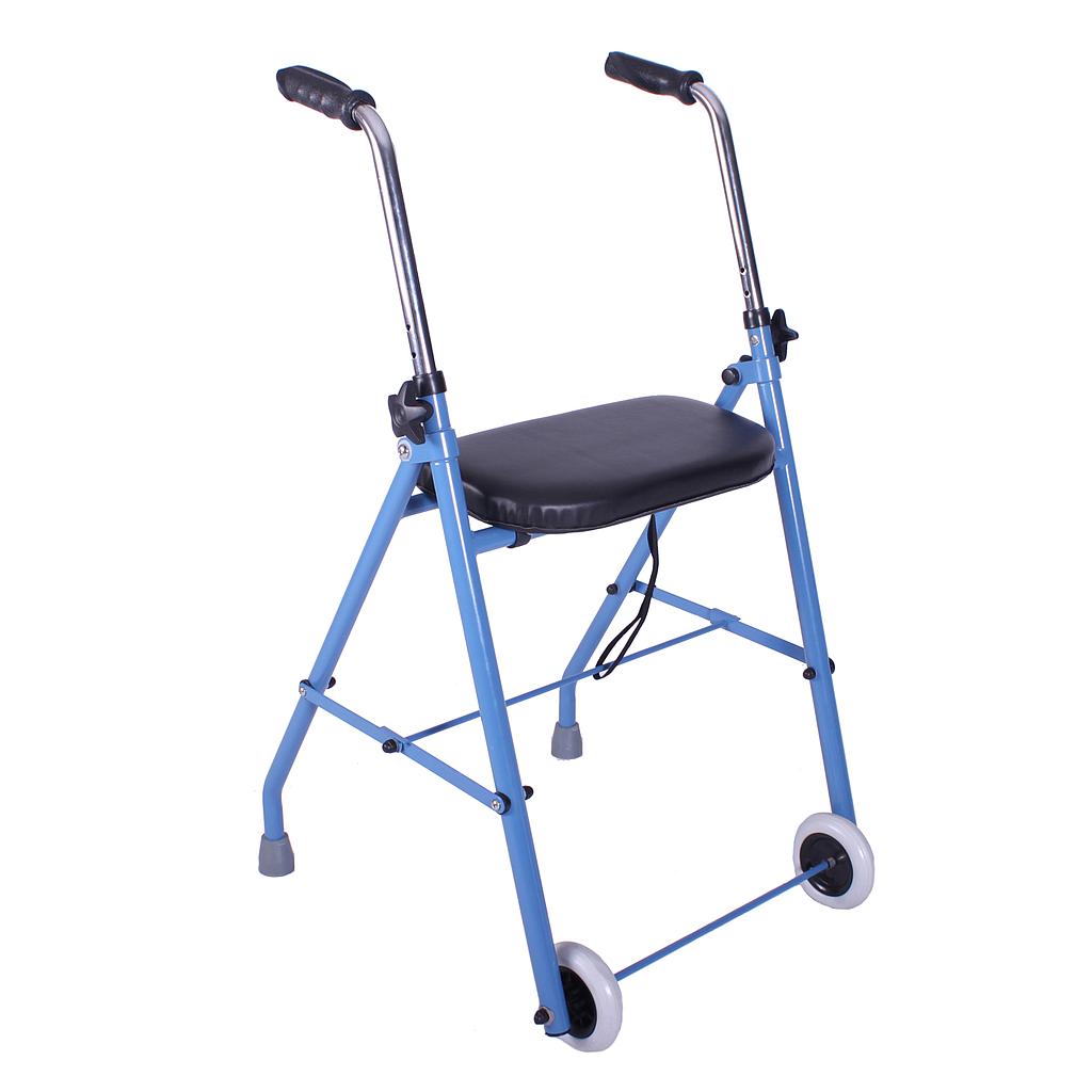 Two-wheeled rollator