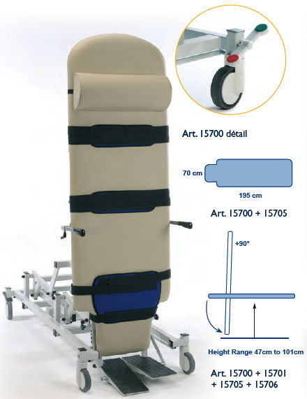 Tilt table, 195x70cm