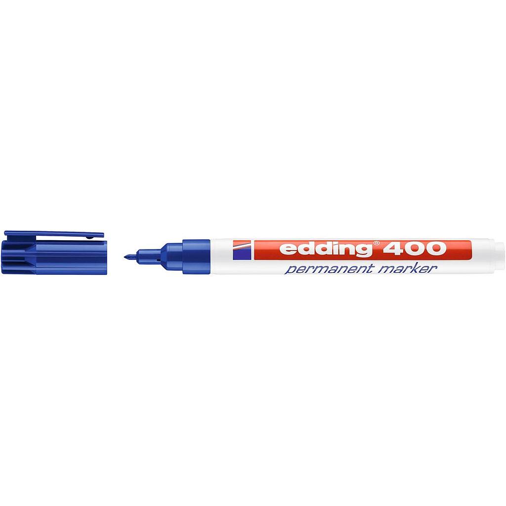 Permanent markers for plastic and metal, 1mm, blue