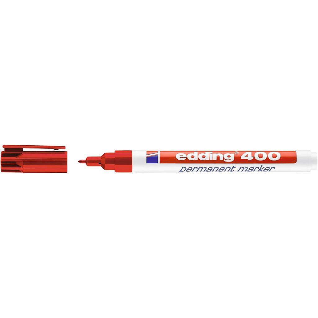 Permanent markers for plastic and metal, 1mm, red