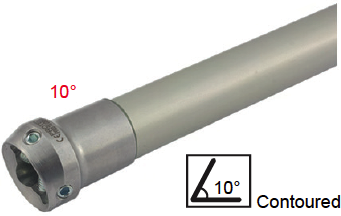 Adapter tube with pyramidal receiver 10°, Ø30mm