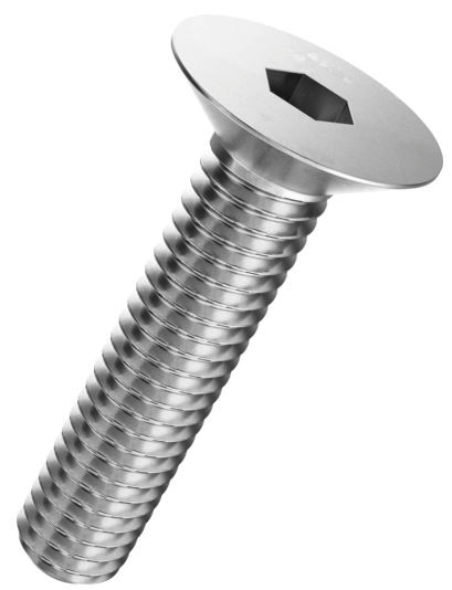 Cabeza avellanada, tornillo, M10x60mm, 100piezas