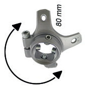 Rotatable lamination anchor, 3 prongs, with receiver