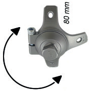 Rotatable lamination anchor, 3 prongs, with pyramid