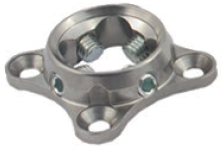 Prongless lamination anchor with receiver
