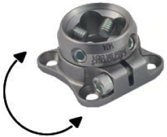 Rotatable prongless lamination anchor