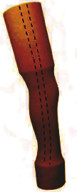 Above knee cosmetic foam