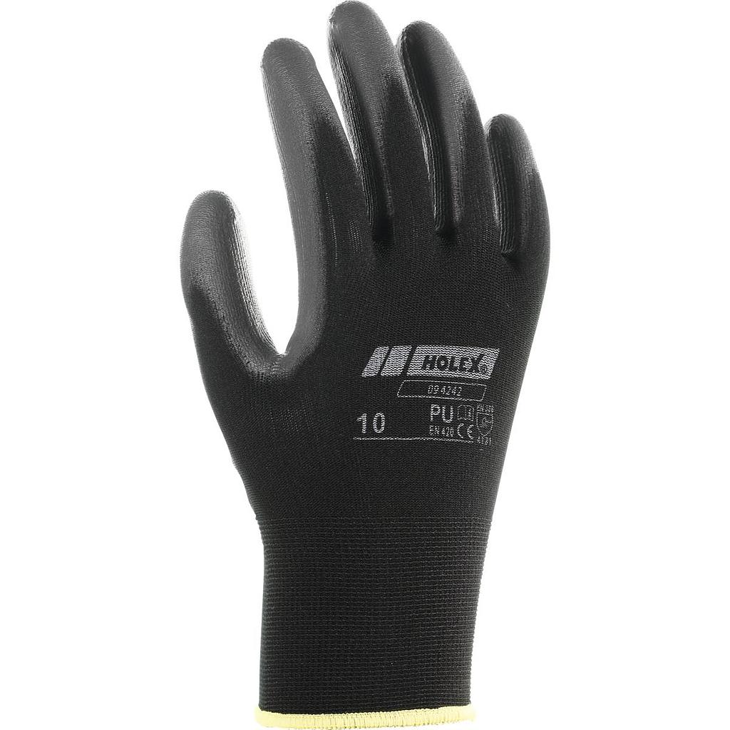 Polyamide gloves with PU coating