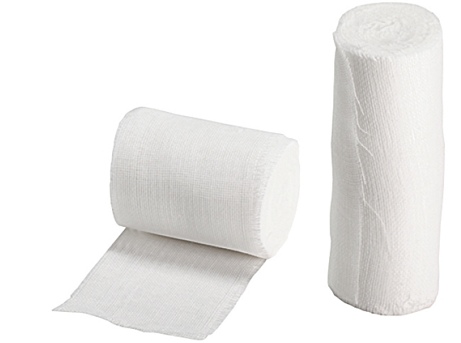Gauze strip cut 10m x 10cm, 10pcs