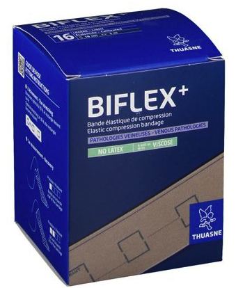 Bande élastique de compression Biflex, 10cm x 3m