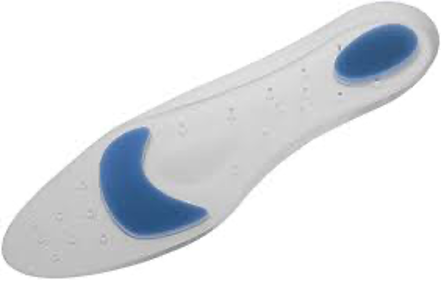 Silicone foot orthosis, heel